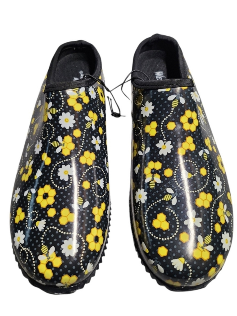 Womens  Western Chief Women's Garden Clog in Bees Print Waterproof Shoes - Picture 3 of 11